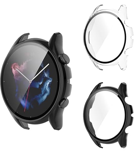 Schutzhülle [2 Stück] Für Amazfit GTR 3 / GTR 3 Pro – TPU Hülle Mit Displayschutzfolie