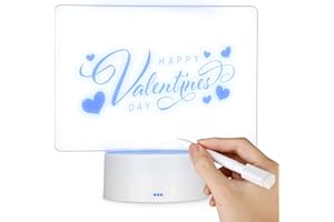 Vusddy Luminous Dry Eletion Acryl Board, Zarząd Nachrichten, Które Są Ozdobione Avenc Pietement Ręcznie W Bois, Kreatywny Komitet Led Do Domu, Szkoła, Biuro