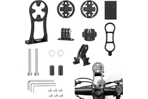 SEEFEY Support Velo pour Garmin,Support avec Accessoires,Compatible avec Garmin Edge 500 510 520 530 25 20 800 810 820 1000 1030,Facile à Installer,Noir