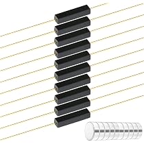 10 Interrupteurs à Lames GUUZI + 10 Aimants - 3x14mm - Pour Capteurs Magnétiques - Plastique