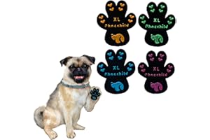 Phaechild Anti-Rutsch Hunde Pfotenschutz,von Ausrutschen auf rutschigen Böden,ungiftig,Brace für schwache Pfoten Hundeschuhe Hundesocken 80 Stücke Mehrfarbig XL