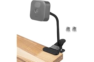 HOSSOM Uchwyt na kamerę, do elektronicznej niani, gwint 1/4", uniwersalny uchwyt na kamerę, 2 adaptery 3/8", statyw stołowy do telefonów komórkowych, kamery internetowej C920 C930 i lamp pierścieniowych,