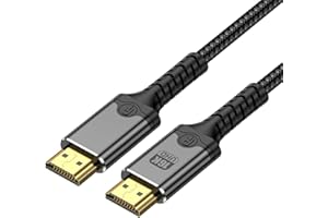 BAOLONGKING Kabel 16K HDMI 2.2, 96 Gbit/s, ultra High Speed ​​16K 60Hz 8K 240Hz 4K 480Hz, do PS5 // TV/komputer gamingowy/monitor/projektor (2 m)
