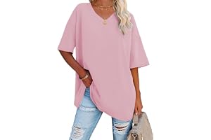 iudam oversize t-shirt damer med V-ringning sommar lång skjorta kortärmad överdimensionerad topp lös sport toppar casual t-sh