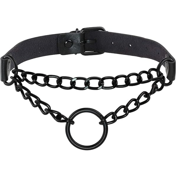 Collana Girocollo Gotica In Pelle PU - Nero, Regolabile 34-42 Cm, Stile Punk Rock Per Uomo E Donna - Foto 10
