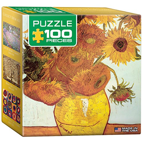 Preisvergleich Produktbild Eurographics Puzzle (Mini) 100 Pc - Van Gogh - Sunflowers - (EG81043688)