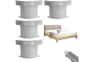 JISRKP 4PCS Bed Sheet Holder with Lock Strips, Bed Sheet Clips for Bedding, Bed Sheet Holder for Mattress Protectors, Blankets, Bedding (gray)