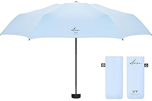 AMBRA UV PROTECTION Parapluie pliant compact solide anti UV pour femmes & hommes