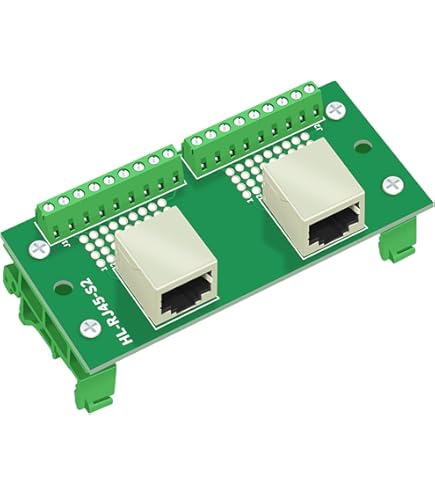 4 stuks RJ45 Ethernet aansluiting breakout board, 2,54 mm 4 stuks RJ45 Ethernet aansluiting breakout board, 2,54 mm