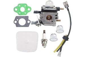 BEEHIVE FILTER OxoxO Kit Carburateur C1U-K54A avec filtre à air et bougie d'allumage - Pour motoculteur/cultivateur 2 cycles Mantis 7222 7222E 7222M 7225 7230 7234 7240 7920 7924