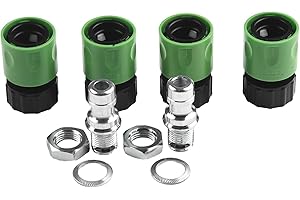 COOKIBLEND Rasenmäher Deck Wash Kit, Strimmer Deck Wash Adapter Quick Connect Attachment Kits for Riding Lawnmower String Trimmer Garden Water Hose