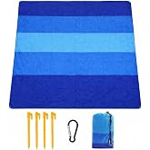 Plaj Battaniyesi, Kum Ge&ccedil;irmez Plaj Paspası 200,6 cm X 210,8 cm / 2-8 Yetişkin i&ccedil;in Su Ge&ccedil;irmez Hızlı Kuruyan A&ccedil;ık Hava Pikni