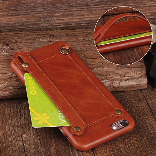 iPhone 6 Plus/iPhone 6S Plus Lederhülle Brieftasche , XGUO Dünne Leder Tasche mit Stand Halter Kreditkarten Steckplätze Für iPhone 6 Plus/iPhone 6S Plus optimale Einhandbedienung Hülle(Braun,iPhone 6 Plus/iPhone 6S Plus) - 5