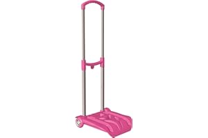 Seven Carrello Easy Trolley Junior Pieghevole, Sj, Porta Zaino, Fucsia