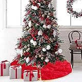 Tamaño detallado: 90 cm. La falda de árbol de Navidad de 35 pulgadas puede adaptarse perfectamente a la base de su árbol. Una gran decoración de Navidad para un ambiente festivo.