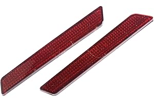 HDBUBALUS Motorrad-Reflektoren, Satteltasche, Riegel, passend für Harley Touring Street Glide Electra Glide Road Glide Road Glide Road King Ultra Limited 2014–2020, Rot