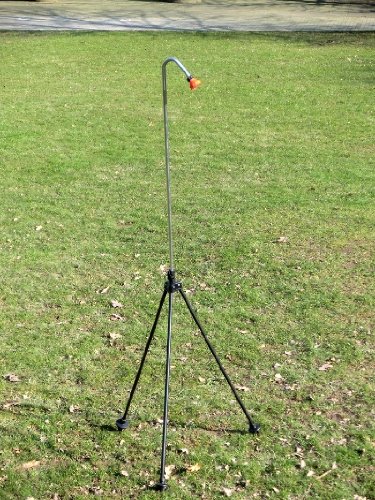 Gartendusche - Pooldusche - Campingdusche - mit Minikugelhahn & auch zum Rasensprengen einsetzbar !!! mit SOLIDEM DREIBEIN - Steckspitzen abschraubbar (z.B. für die Terasse!)