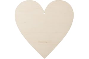 BARTU großes Holzherz 20 x 20 cm Fädelloch Holz Herzen