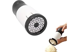 WASUQO Molinillo de queso de acero inoxidable, cortador de queso fino y escamoso, rallador de queso de acero inoxidable, rallador de queso Spreadable para cortar verduras de maíz y queso con 2 cuchillas