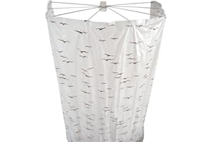 RIDDER Sylt - Tenda da doccia in pellicola di ricambio, 100% PEVA, beige, circa 210 x 170 cm