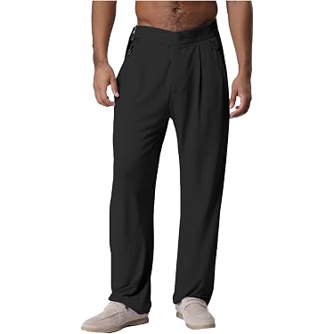 Pantaloni Larghi Uomo Per Danza, Yoga E Sport - Comodi E Leggeri, Estivo/Autunnale 2025