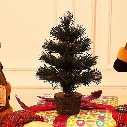 Fiber Lantern Christmas trees Christmas desk decorated swing in the Small Mini Christmas Trees