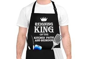 NAJILI Grembiule da ucina Chef, Nero Impermeabile Barbecue Grembiule con 2 Tasche + Cinghia da collo Regolabile, Cuoco Grembiule per uomo e donna, per Ristorante Artigianato Giardino BBQ Caffè