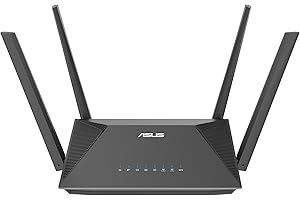 ASUS RT-AX52 (AX1800) Dual Band WiFi 6 Router Extensible, Instant Guard, Programowanie kontroli rodzicielskiej, zintegrowany VPN, kompatybilny z AiMesh