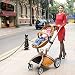 Hot Mom Pushchair 2016, 3 in 1 Baby Stroller Travel System With Bassinet Brown (blue)