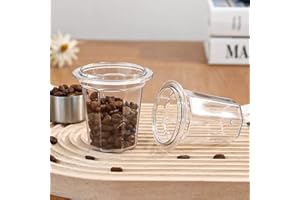 CAPFEI Vaso dosificador de 58 mm, transparente para portacoladores de café de 58 mm, taza de café expreso de 58 mm, 1 unidad