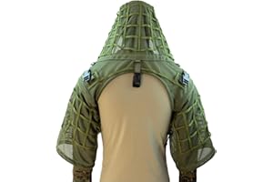 ROCOTACTICAL Grundausstattung für Ghillie-Anzug, Ripstop, Ghillie-Viper-Kapuze, Tarnmantel für Scharfschützen