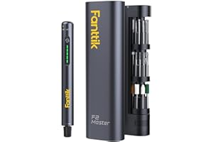 Fanttik F2 Master Mini Kit di utensili rotanti senza fili 35 accessori, motore NeoPulse silenzioso a 5 velocità per levigatura, lucidatura, foratura, intaglio e fai da te con stampante 3D