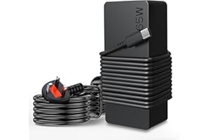 Niniber 65W USB C Laptop Charger,Compatible with Lenovo Type C AC Adapter,Power Supply Charger for ThinkPad T14 T15 T480 T480S T490 T490S T580 T590 E490 Chromebook 100e 300e S330 Yoga 720 910 920,UK