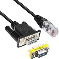 Câble Console RJ45 Vers RS232 Futheda - DB9 Femelle Vers RJ45 Mâle - 1,4m - Pour Cisco