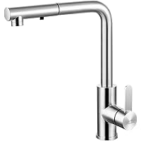 Wasserhahn Küche Ausziehbar, Mefine 360° Schwenkbar Spültischarmatur Edelstahl mit Brause, Kaltstart Küchenarmatur…