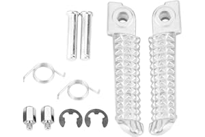 Hlyjoon 1 Par Motocicleta Delantero Estribera Reposapiés, Placa de Reposapiés Delantero de Moto para YZF1000 R1 YZF600 R6 FZR600