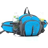 SINOKAL Marsupio Multifunzione Stile Militare in Tela Resistente all’Acqua Marsupio con Porta Bottiglie a Acqua Per Corsa Esc