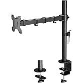 BONTEC Monitor Stand for 13-32 Inch LED LCD Screens, Desk Monitor Arm for Monitor Screens up to 10 kg, Adjustable Height, 2 M