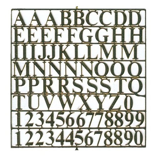 Preisvergleich Produktbild Buchstabensatz 6 mm Messing
