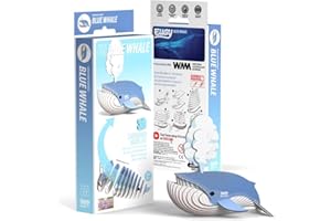EUGY 066 Balenottera azzurra. Eco-Friendly 3D Paper Puzzle
