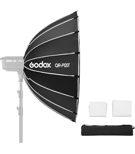 Godox Softbox 120cm Octa Attacco Bowens + Griglia A Nido D’ape - Foto 8