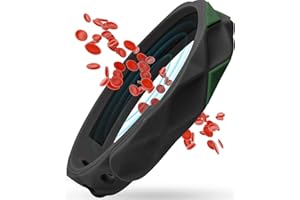 Nimedala Redup - Braccialetto sportivo antistatico con ioni negativi a infrarossi, per uomo e donna, colore: nero