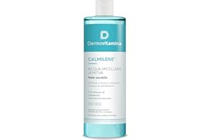 Dermovitamina Calmilene - Acqua Micellare Lenitiva - Struccante Occhi Delicato - Detergente Viso -Con Estratto di Camomilla ed Estratto di Olio d'Oliva - Per Pelle Sensibile - 500ml