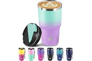 Grsta Termo Cafe 20oz, Vaso Termico, Taza Térmica Café, Tazas de Viaje Aisladas Con Tapa a Prueba de Fugas, Travel Mug, Termo Para Cafe Hermético para Café Frío y Caliente, Leche y Té