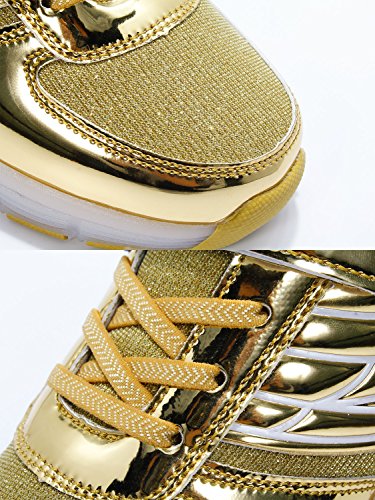 Mr.Ang Mit LED Lichter blinken Skateboard Schuhe Flügel-Art RollenRäder Schuhe Unisex Skateboard Lnline Sneaker Einzelnes Rad Jungen Mädchen Kinder Wanderschuhe neutral Kuli Rollschuh Schuhe - 6