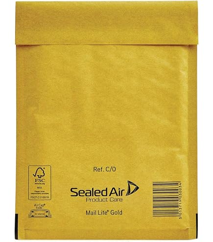 Size 7 240x320mm Gold A4 Padded Bubble Envelopes