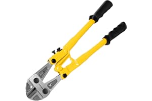 BLOSTM Tagliabulloni per carichi pesanti – Tagliabulloni in acciaio inox da 35,6 cm con impugnatura ergonomica in gomma, robusti tronchesi per tagliare recinzioni, bulloni di macchinari, catene,