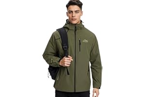 Covisoty Chaqueta Impermeable Para Hombres, Ligera con Capucha Cremallera Chaqueta Cortavientos Para Hombre Viento al Aire libre