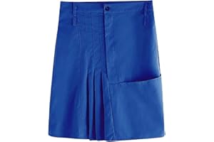 YOLIMOK Faldas escocesas para Hombre Falda Escocesa Escocesa con Bolsillos Cargo Faldas para Hombre Escocia Falda para Hombre Vintage Kilt Highland Escocia Vestido de Novia Ropa a Cuadros Falda