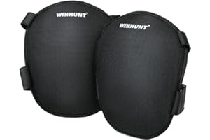 WINHUNT Professionelle Knieschoner, 600D Wasserdicht, Verstellbar (40-62cm), Mit Gel & EVA Komfortpolster, Schwerer Knieschutz, Knieschoner arbeiten, Knieschoner gartenarbeit, Knieschoner, Kniepolster